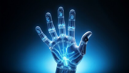 Naklejka premium Pioneering the future of prosthetics. 