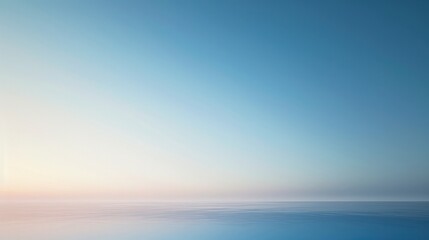 Obraz premium Serene Sky and Water Horizon