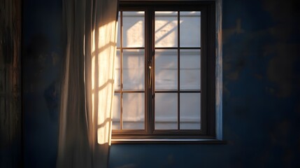 Fototapeta premium creative old home windows . wooden old house window