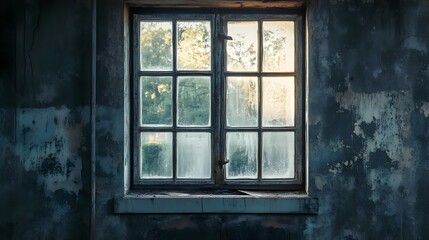 Obraz premium creative old home windows . wooden old house window