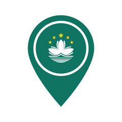 Macau flag location icon