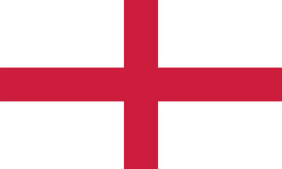 Obraz premium The flag of England, vector design
