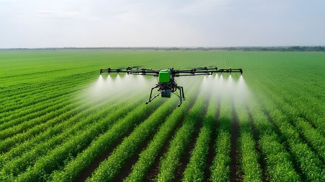 Precision Drone Spraying Technology for Smart Farming - AI-Driven Variable Rate Sprayers for Accurate Pesticide Application in Modern Agriculture