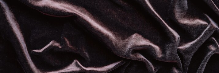 Obraz premium Crushed velvet texture with a luxurious sheen and deep folds