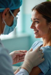 Hopeful Smile, Cell Therapy Treatment, Medical Innovation, Medical Professional, Patient Trust, Healthcare, Regenerative Medicine