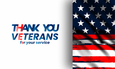 thank you veterans ,  honoring all who served,   design vector illustration