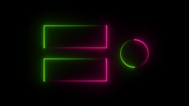 
Seamless loop  animation rectangles frame ultra video motion graphic. Animated borders frame glowing neon lights loop animation. Subscribe template glowing neon rectangle border frame line animation