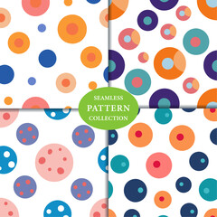 fabric circles abstract Seamless Pattern Background