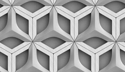 Abstract geometric pattern in monochrome tones