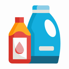 Laundry Detergent and Fabric Softener Vector Illustration | SVG Design | Cricut & Silhouette Cut Files