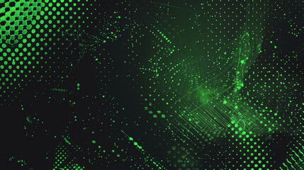 black and green halftone background