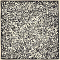 carpet or tile pattern 2D illustrator doodle wallpaper