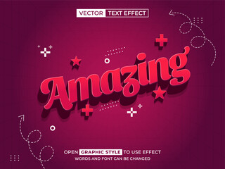 amazing editable text, font effect, 3d text for title