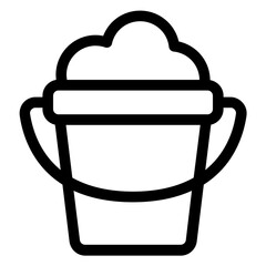 sand bucket icon