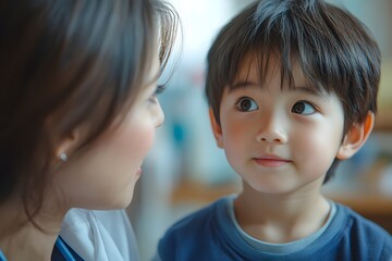 Obraz premium Child Interaction Emotion Connection Nurturing Love Family Care Lifestyle Moment