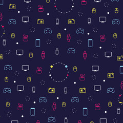 digital gadgets pattern