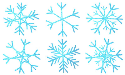Fototapeta premium set of snowflakes