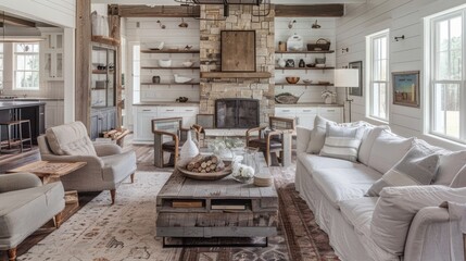 Rustic Living Room Design