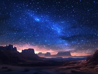 Naklejka premium starry night sky