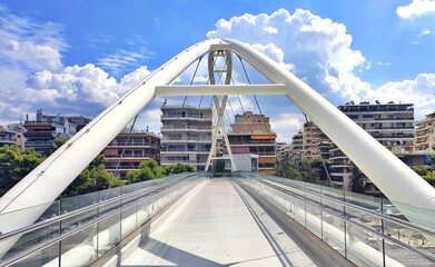 Photo of the Trocadero footbridge, located on Posidonos Avenue in Palaio Faliro, opposite the...
