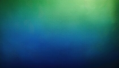 Obraz premium Vibrant Oceanic Gradient. Seamless Blend of Deep Blue and Emerald Green. Grainy Retro Noise Banner Texture Web Design Copy Space