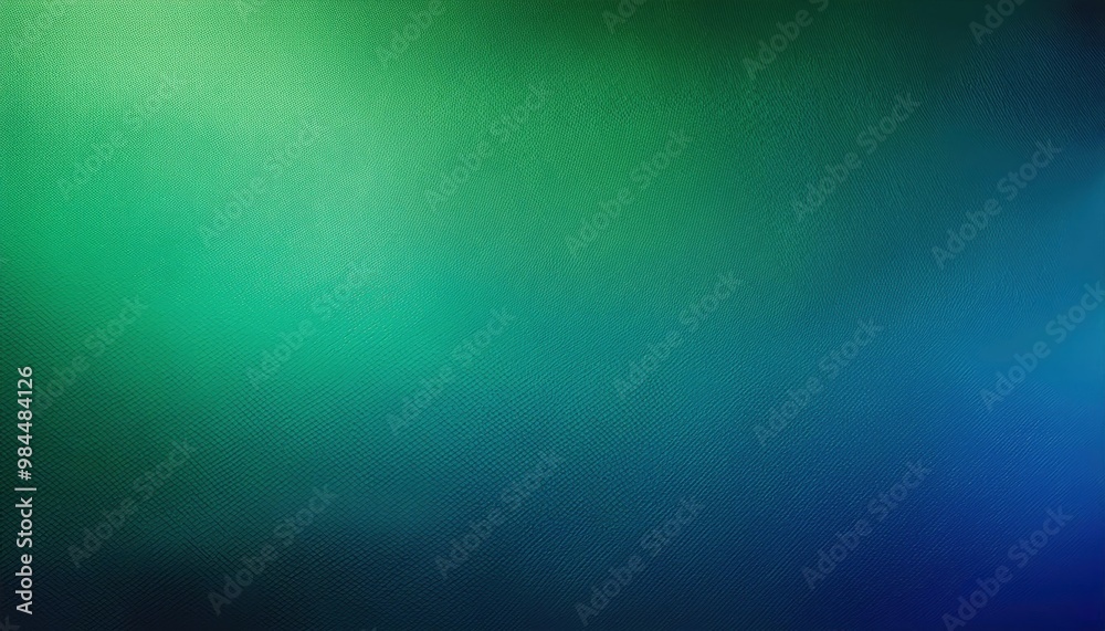 Leinwandbilder vibrant oceanic gradient. seamless blend of deep blue and emerald green. grainy retro noise banner t