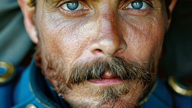Civil War reenactors gather in the historic battlefields of Gettysburg for a large scale event