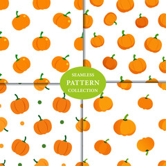 falling pumpkins Seamless Pattern Background