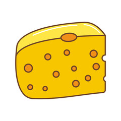 Cheese Icon Illustration
