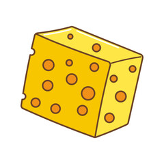 Cheese Icon Illustration