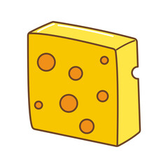 Cheese Icon Illustration