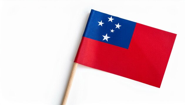 小さな紙のサモア独立国の国旗（small paper Samoa flag）
