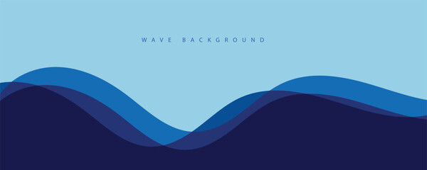 Sea waves layer vector background illustration. Sea beach vector illustration.	
