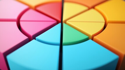 A portfolio concept in 3D highlighting key investment metrics such as stock allocation dividend yield and risk tolerance