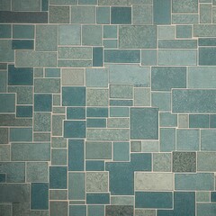 Abstract Blue Tile Wall Texture Background