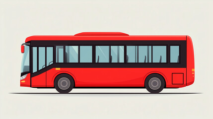 Bus cartoon icon illustration, School bus cartoon vector white background, bus cartoon sticker