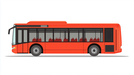 Bus cartoon icon illustration, School bus cartoon vector white background, bus cartoon sticker