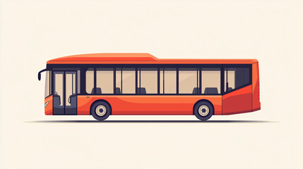 Bus cartoon icon illustration, School bus cartoon vector white background, bus cartoon sticker
