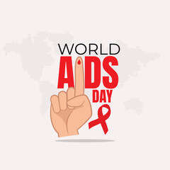 World Aids Day, Aids day creative ads. Design for banner, poster, and 3D Illustration. Social media world post aids day. World AIDS Day, Illustration Of World Aids Day