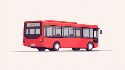 Bus cartoon icon illustration, School bus cartoon vector white background, bus cartoon sticker