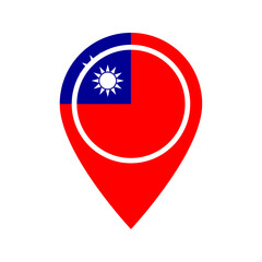 Taiwan flag location icon