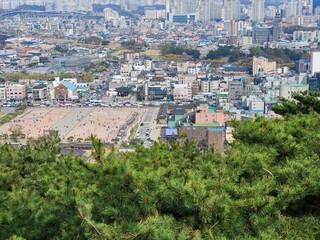 view of the city