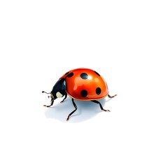 Fototapeta premium Ladybug: Red and Black Spotted Shell
