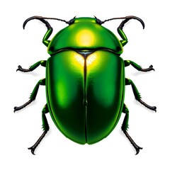 Metallic Green Beetle:  Shining Shell