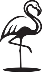 flamingo silhouette vector