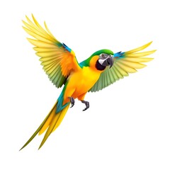 Fototapeta premium Vibrant Parrot in Flight