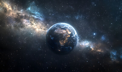 Naklejka premium graphics of space, planets, and astronauts on a white background.