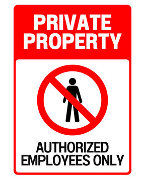 Private Property Sign Poster - 1