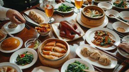 Chinese Food Table