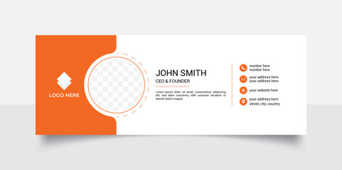 Creative business email signature template.